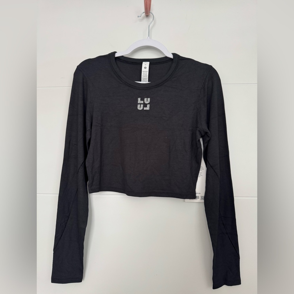 Lululemon Ribbed Black Long Sleeve Tee